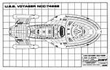 Voyager Blueprints Ausmalbilder Ncc Starship Intrepid sketch template