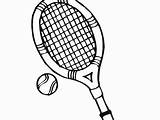 Tennis Coloring Racket Ball Getcolorings Pages sketch template