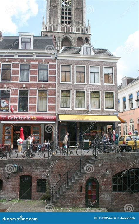 oude gracht    important canal  utrecht editorial stock image image  tourism
