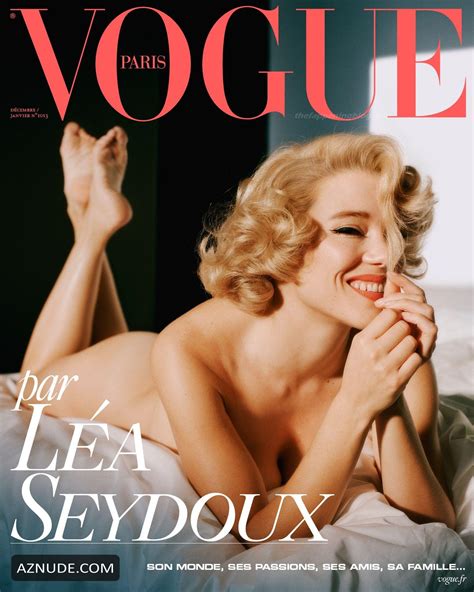 Lea Seydoux Sexy On The Cover Of The December Issue Of Magazine Vogue