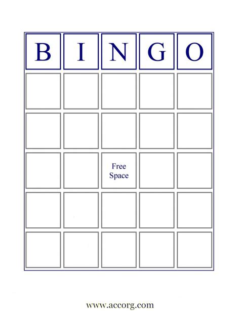 printable blank bingo cards  printable