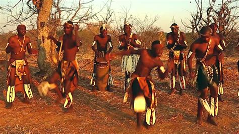 stock video of traditionally dressed african tribesmen of the 8379085 shutterstock