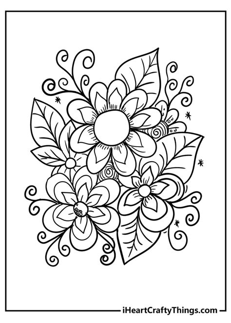 flower patterns colouring pages  flower site