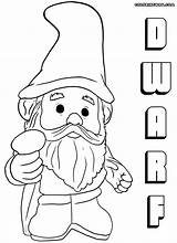 Dwarf Coloring Pages Colorings sketch template
