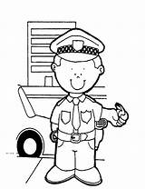 Coloring Policeman Pages Kids Sheets Printable Activity sketch template