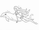 Barbie Sirena sketch template