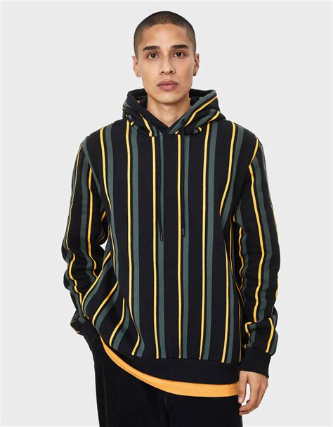 striped hoodie man bershka