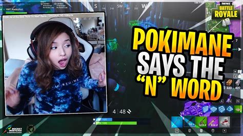 Pokimane Says The N Word Live On Stream Fortnite Daily Funny