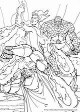 Coloring Fantastic Four Pages Torch Human Printable Coloriage Fighting Color Online Fantastiques Les Drawing Info Book Index Educationalcoloringpages sketch template