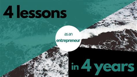 lessons  learned   years   entrepreneur commonwisdom