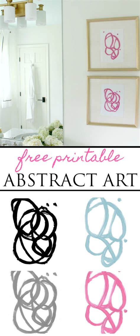 printable wall art abstract art   colors