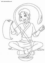 Katara Coloring Pages Avatar Airbender Last Search Again Bar Case Looking Don Print Use Find sketch template