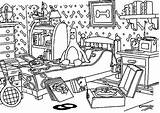 Messy Room Coloring Pages Wallace Gromit So Color sketch template
