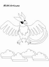 Coloring Pages Pokemon Articuno sketch template