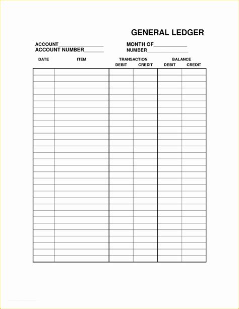 ledger sheet template    rental ledger templates