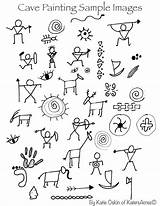 Cave Paintings Age Stone Drawings Kids Prehistoric Doodles History Background Katersacres Doodle sketch template