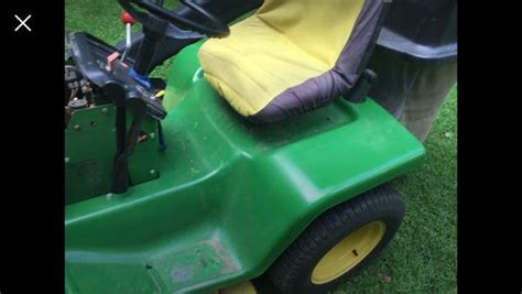 john deere   deck  powerflo  bin bagger lawn riding rider mower garden tractor