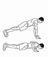 Push Ups Test Fitness Darebee sketch template
