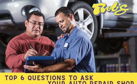 top  questions    auto repair shop robs auto