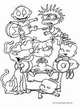 Coloring Rugrats Pages Cartoon Printable Color Kids Character Cartoons Colouring Sheets Print Characters Sheet Rug Book Coloringpagesfun A4 Show Template sketch template