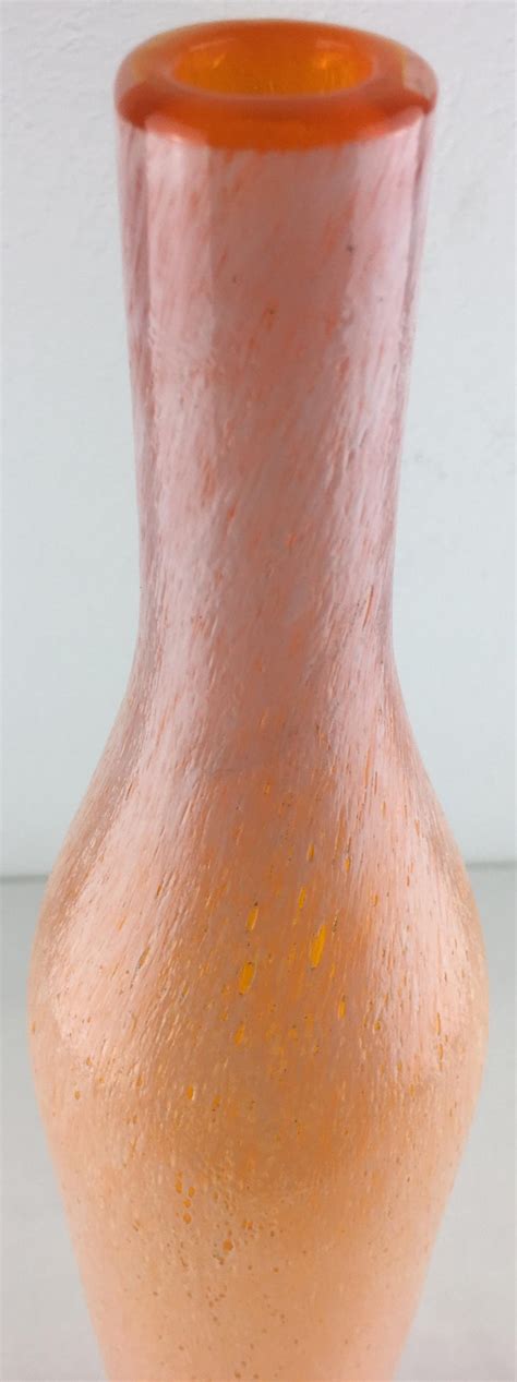 tall murano art glass flecks flower stem vase for sale at 1stdibs