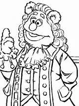 Coloring Pages Muppets Fozzie Bear Template sketch template