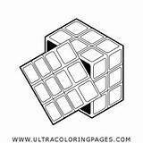 Rubik Cubo Disegni Coloring Colorare Rubiks Loudlyeccentric sketch template