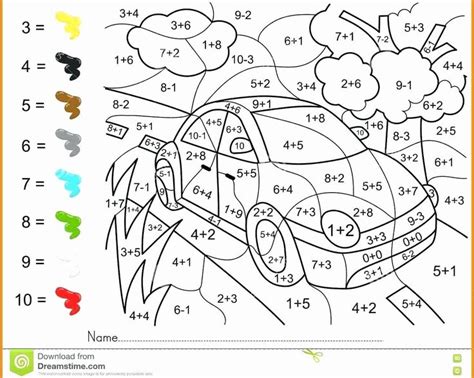 math coloring worksheets worksheet template addition coloring