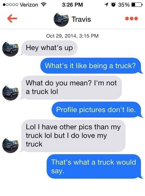 You Don’t Fool Me Truck The Most Important Tinder Moments Of 2014
