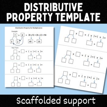distributive property multiplication  grade