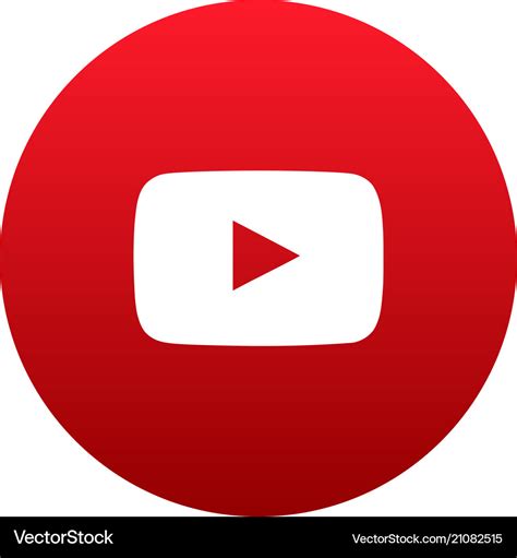 youtube icon royalty  vector image vectorstock