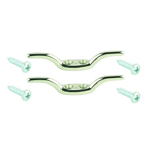 everbilt    chrome plated rope cleat  pack   home depot