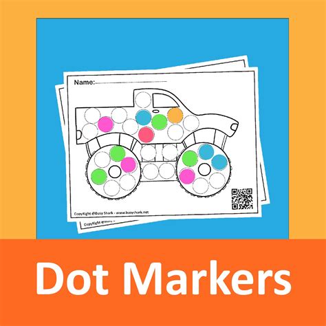 summer dot markers  coloring pages busy shark