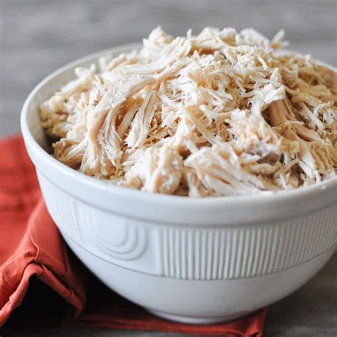 slow cooker shredded chicken recipe fed fit