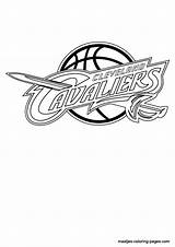 Coloring Cavaliers Pages Cleveland Nba Logo Print Browser Window sketch template