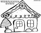 House Gingerbread Coloring Pages Template Getdrawings Drawing sketch template