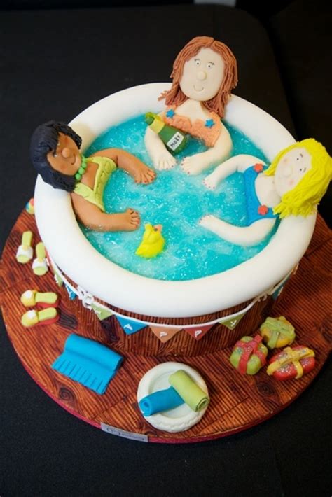 3 Ladies In A Hot Tub Cake Holiday Cakes Novelty Cakes Cake