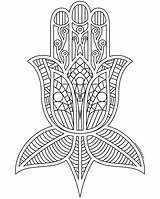 Hamsa Coloring Pages Color Printable Paste Eat Don Transparent Print Version Small Getdrawings Getcolorings sketch template