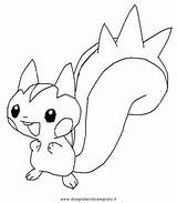 Pachirisu Pokemon Cartoni sketch template