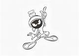 Coloring Marvin Pages Martian Books Kids sketch template