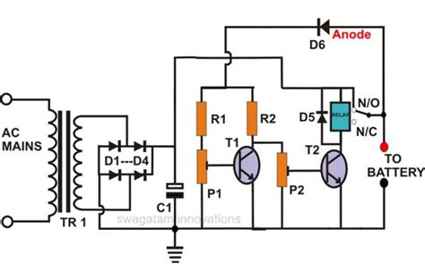 regulating lead acid battery charger circuit electronic circuit projects