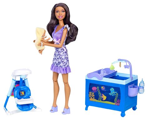 barbie    babysitter play set african american toys games