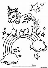 Ailes Licorne Mignon Tete sketch template