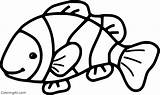 Clownfish Coloringall sketch template