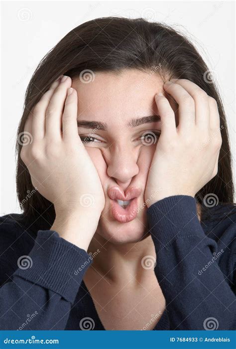 funny woman stock image image  hands expression clean