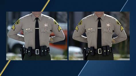 la county sheriffs dept  spend   change gun belt metal colors  deputy uniforms