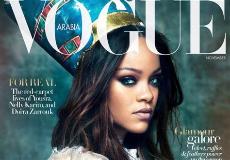 Rihanna Is A Literal Queen Covering Vogue Arabia S