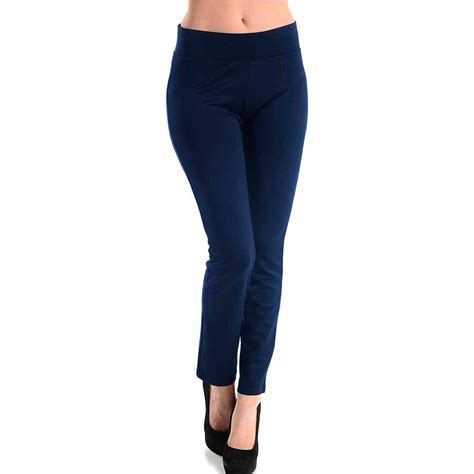 womens basic cotton full length leggings spandex pants