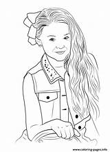 Jojo Siwa Coloring Pages Printable Draw Print Step Color Drawing Kids Joanie Youtubers Dance Joelle Book Templates Template Scribblefun Bows sketch template