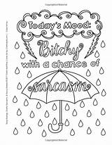 Coloring Pages Adult Printable Quote Color Book Quotes Sassy Books Snarky Sheets Word Swear Adults Sayings Cussing Words Amazon Kids sketch template